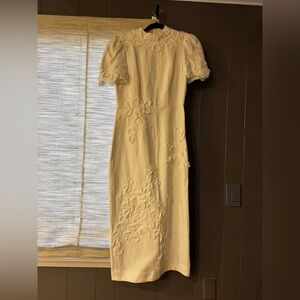 Elegant White Floral Dress